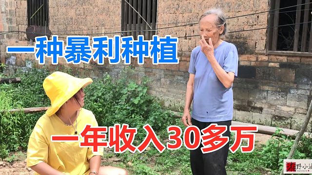 一种暴利种植，提取物卖300元一克，有人年入30万，很好的路子！