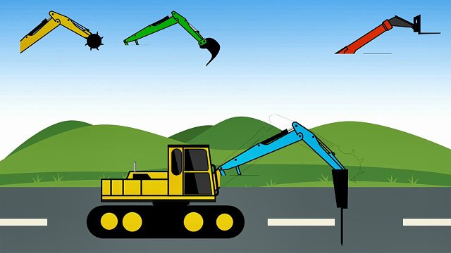 挖掘车的铲子到底是哪一个呢？