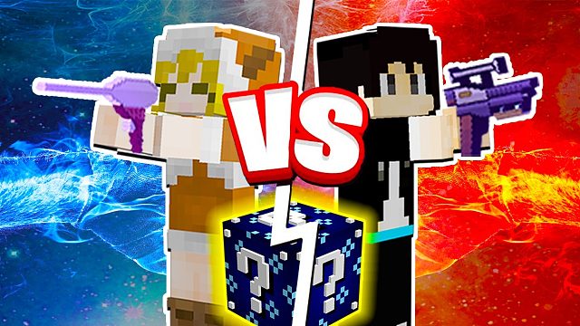 【木鱼】我的世界：幸运方块大乱斗，外援幸运方块，我的妈呀！这是小铃铛与木鱼的枪王之争吗？