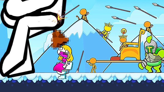 火柴人预言家 国王把我变成了火柴巨人，喂公主吃巨翔！小熙解说