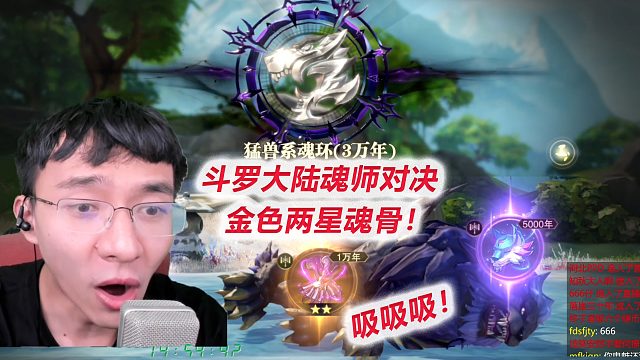金色两星魂骨？！第一个三万年魂环【D9-2斗罗大陆魂师对决】