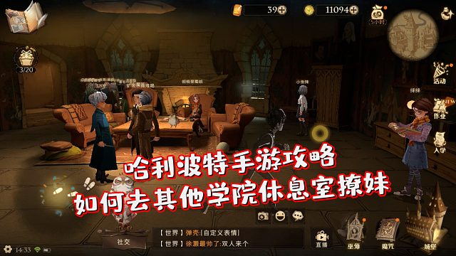 哈利波特魔法觉醒：揭秘进入其他学院休息室撩妹方法