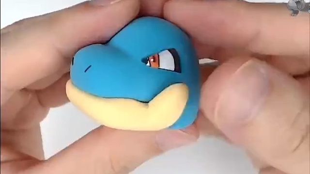 【黏土制作】神奇宝贝托托迪尔线（鳄鱼）！立体感不错！一起来学做手工吧！