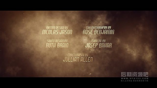 fcpx插件 史诗巨制电影片尾创作者演职人员字幕模板 Cine Credit V9