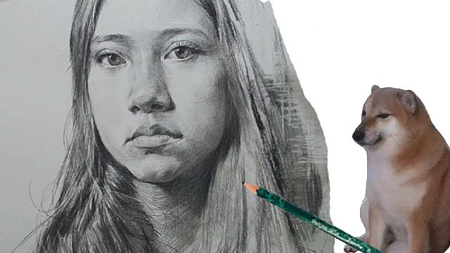 素描女青年头像详细讲解（二）【艺森合尚教育】