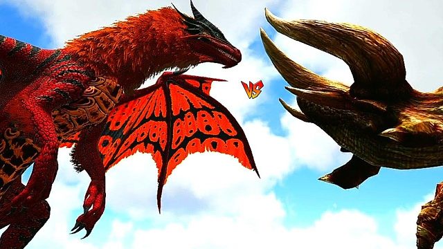 方舟恐龙对战：阿玛德龙怪物与恐龙之间的争端！