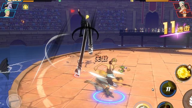 黑西服男招式挺华丽，可惜打不到大主播智玩酱，被戏耍致死