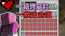 挑戰(zhàn)一格物品欄and一顆生命值你因該怎么生存下去！我的世界