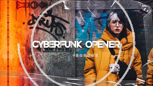 fcpx插件 32组时尚炫酷片头开场预告片分镜 支持M1 Cyberfunk Opener