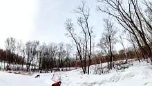 吉林的雪季也快結(jié)束了 #滑雪  #單板滑雪