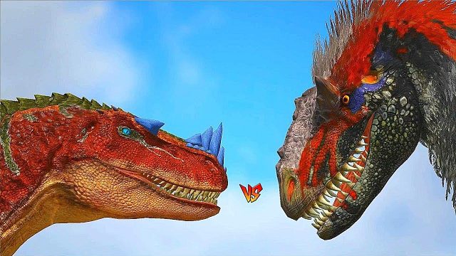 方舟恐龙对战：贝鲁阿龙vs方舟恐龙，这对决真是精彩！