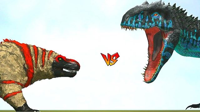 方舟恐龙对战：安泰龙vs特雷克斯恐龙！