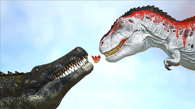 方舟恐龙对战：普鲁斯龙vs特雷克斯恐龙，巨型生物之战！