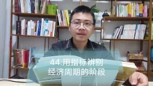 44.用指标辨别经济周期的阶段