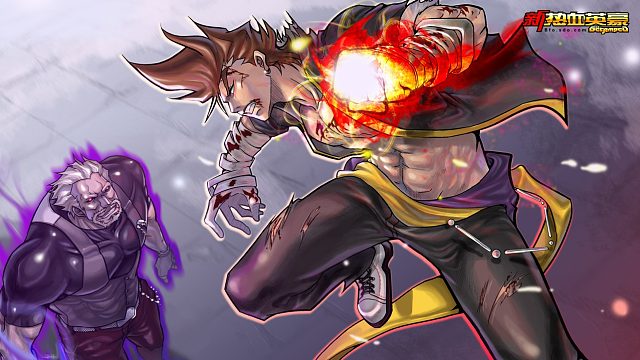 新热血英豪·两个波波实况·今晚装高手-超人金拳片段1