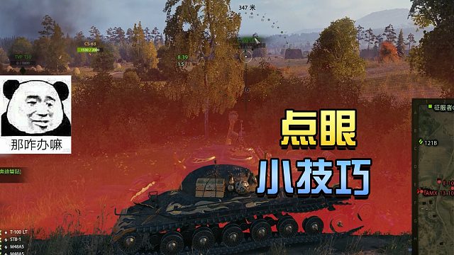 坦克世界：点眼小技巧#高能时刻#