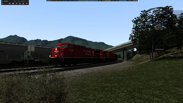 模拟火车2022加拿大太平洋联合重载机车AC4400CW后面被罚闸了