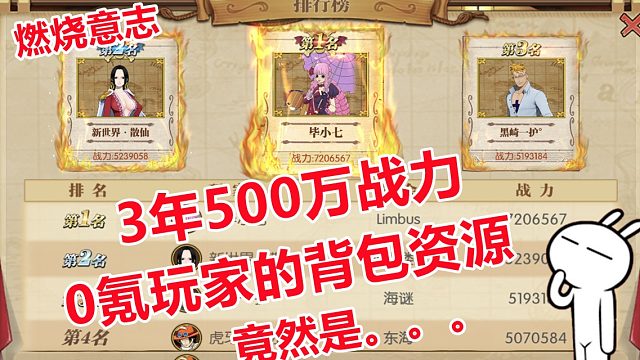 燃烧意志：零氪玩家3年背包资源限定多多，玩成月卡玩家