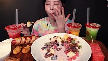 【Boki 字幕版+无剪辑版合辑】水果捞、超大热狗和各种甜品吃播