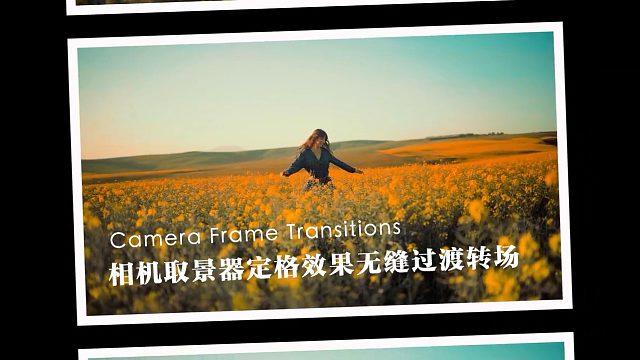 fcpx插件 相机取景器定格效果无缝过渡转场 支持M1 Camera Frame Transitio
