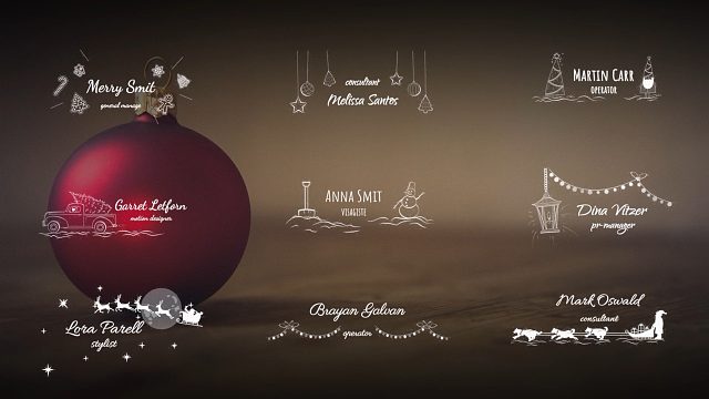 fcpx插件 18组精致圣诞节新年标题模板 支持M1 Christmas Titles