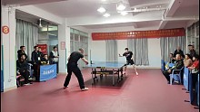 王哲军对庄鸿海西天禾机电杯乒乓团体赛