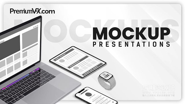 fcpx插件 41组app网站苹果多设备样机演示动画 支持M1 Mockup Presentatio