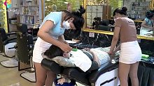 【越南理發(fā)館】兩個對工作敬業(yè)又充滿熱情的女孩,放松體驗