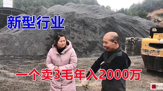 又一个新型行业，一个3毛年入2000多万，做事不累，有机器就行了！