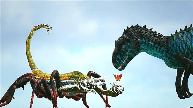 方舟恐龙对战：雷克顿恐龙对战蝎子龙？谁厉害？