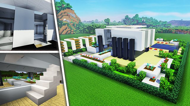 蜡笔小新手把手教你建造，吃喝玩乐一体的花园别墅，这光影绝了