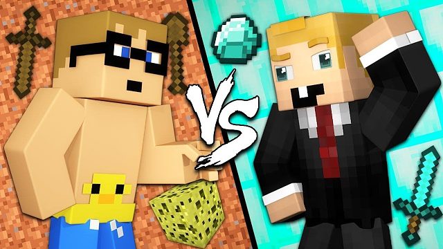 我的世界动画：聪明的选手vs愚蠢的专业选手，他们之间的差别再哪？