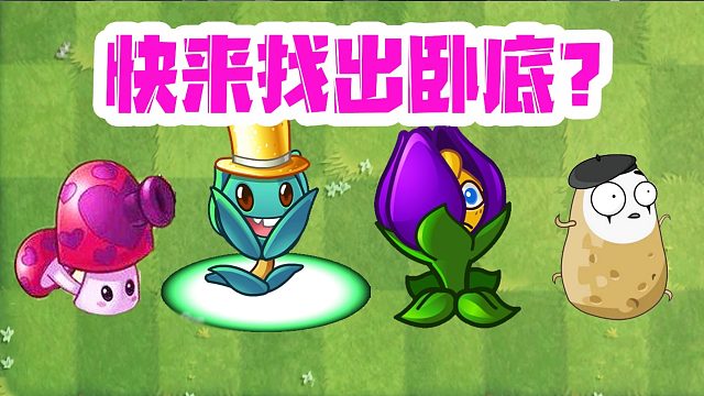 植物大战僵尸：不同的植物藏有卧底？你能找出来，算我输！