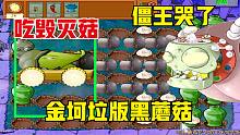 植物大战僵尸：加农炮吃毁灭菇！直接全屏攻击！威力超过金坷垃！