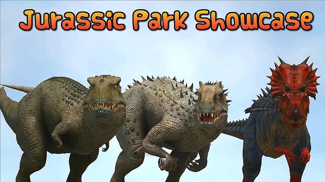 方舟恐龙对战：侏罗纪公园展示新生物，谁能对抗恐龙霸主！