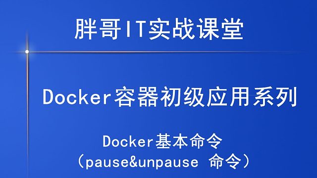 Docker（pause unpause）上-1