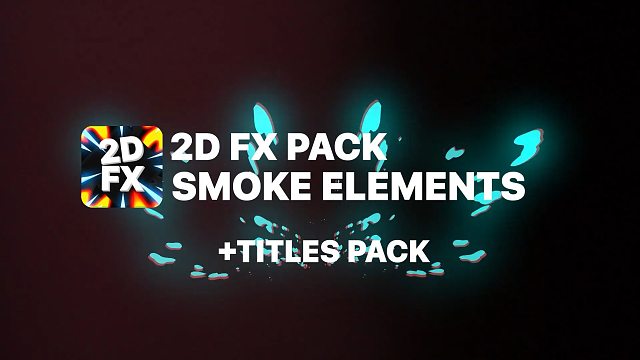 fcpx插件 卡通动感烟雾动画元素标题转场模板 支持M1 Smoke Pack 02