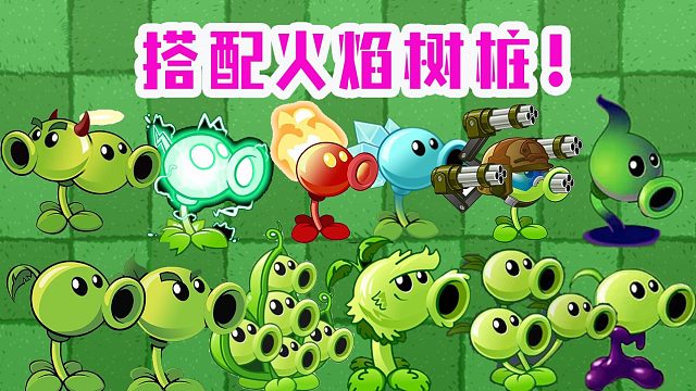 植物大战僵尸：什么豌豆！搭配火焰树桩，能让输出最大化？