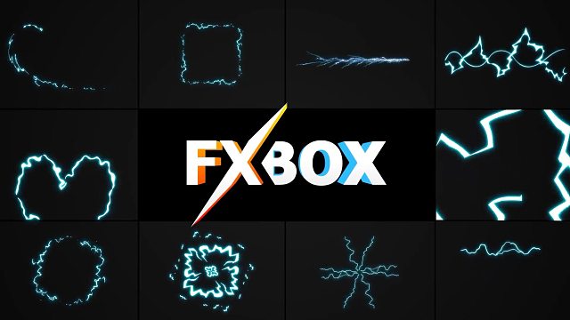 fcpx插件 闪光闪电能量卡通动画元素包 支持M1 Lightning Pack