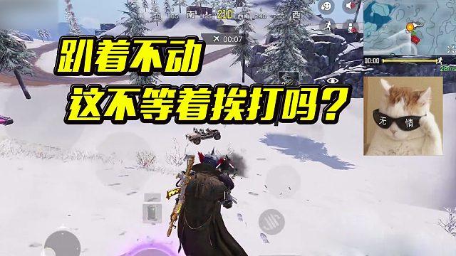 【英俊】趴着不动，这不等着挨打吗？