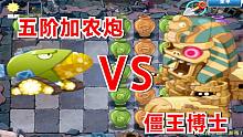 植物大战僵尸：五阶加农炮VS僵王博士！植物都被打住院了！