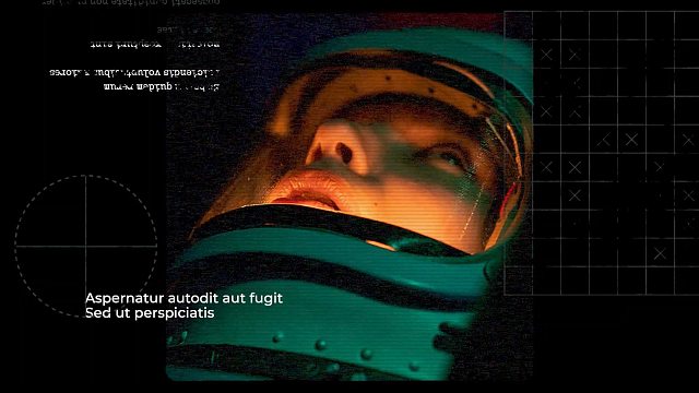 fcpx插件 科幻航空航天数字故障图文展示片头模板 支持M1 Scifi Opener