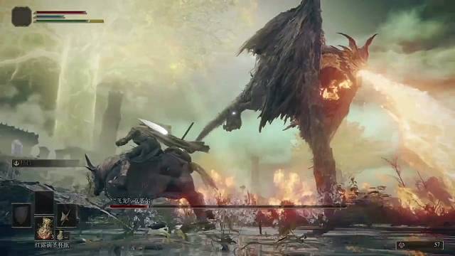 艾尔登法环_飞龙亚基尔流浪骑士无脑打法