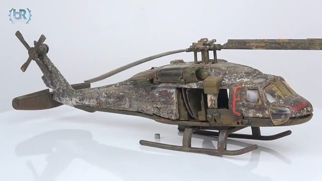 一架破烂的直升机，废品秒变“限量品”