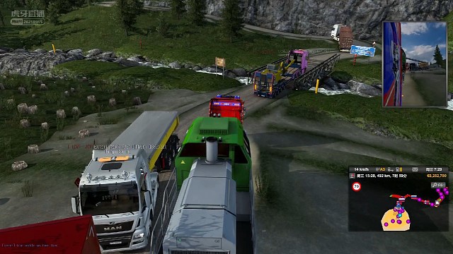 矿山拉火车头出山