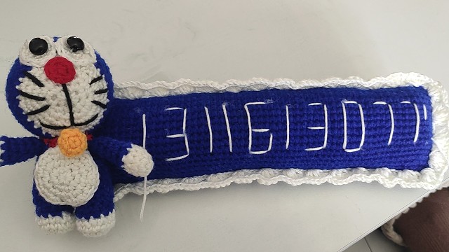 完成啦，缝合真是个技术活，没缝好号码要拆了重新缝呀