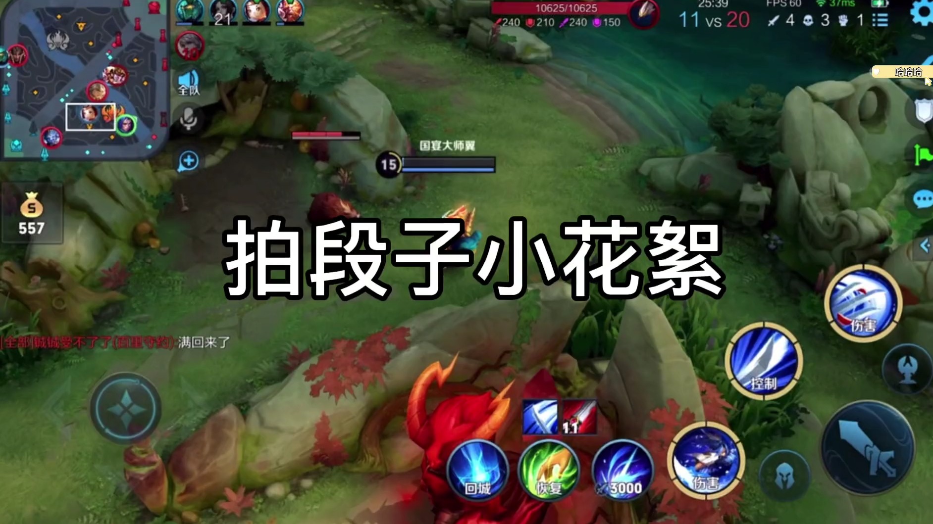王者荣耀蓝月：这是一个需要靠你们想象比较有意境的段子