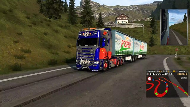 欧卡秋名山路段和吉祥车队好友一起飙车