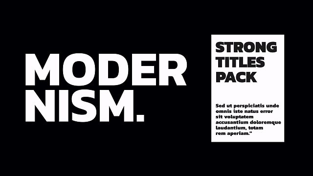 fcpx插件 9组通用简约加粗大标题排版动画 支持M1 Strong Titles