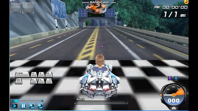 qq飞车秋名山1分24.04